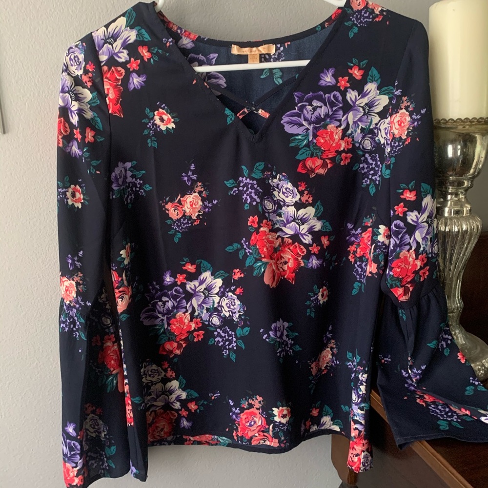 flowered blouse